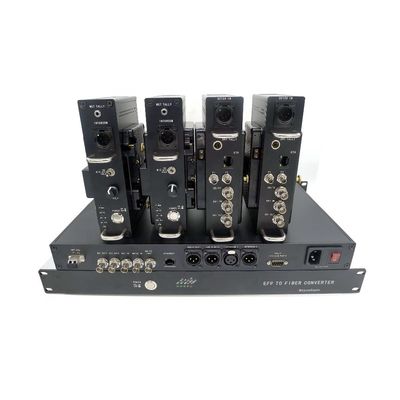Collegamento della fibra del sistema EFP della macchina fotografica della fibra dei furgoni di And OB'del cineoperatore con 3GSDI il citofono Tally Optical Multiplexer a distanza