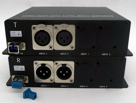 2ch ha equilibrato l'audio di XLR al convertitore della fibra con un singolo connettore ottico del modo ST/LC/FC/SC
