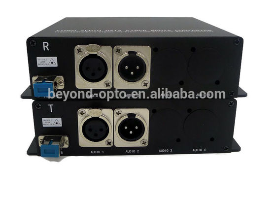 2ch ha equilibrato l'audio di XLR al convertitore della fibra con un singolo connettore ottico del modo ST/LC/FC/SC
