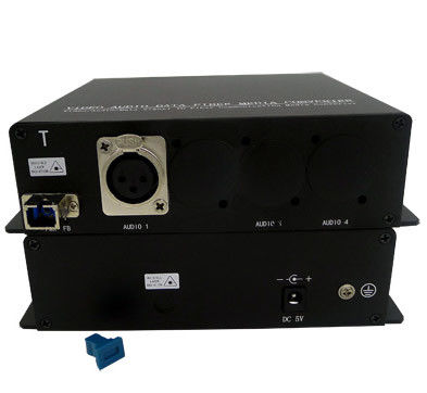 2ch ha equilibrato l'audio di XLR al convertitore della fibra con un singolo connettore ottico del modo ST/LC/FC/SC