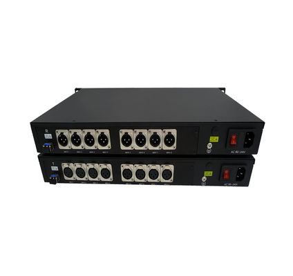 9/125u il singolo modo 8 incanala 3 che il Pin XLR ha equilibrato l'audio sopra il convertitore della fibra