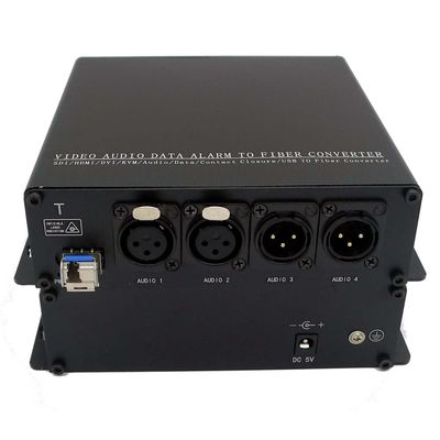 2-CH 2 convertitore/ricetrasmettitore/trasmettitore e ricevitore di radiodiffusione di Pin Xlr To Fiber Converter di modo 3