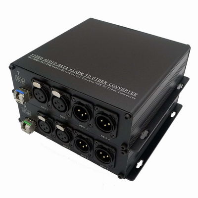 2-CH 2 convertitore/ricetrasmettitore/trasmettitore e ricevitore di radiodiffusione di Pin Xlr To Fiber Converter di modo 3