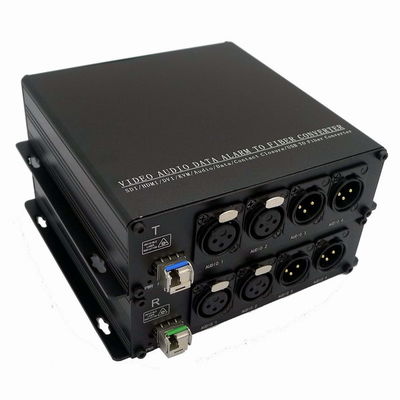 2-CH 2 convertitore/ricetrasmettitore/trasmettitore e ricevitore di radiodiffusione di Pin Xlr To Fiber Converter di modo 3