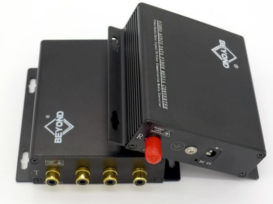audio 4Ch connettore di RCA del riempitivo a fibra ottica del convertitore all'audio