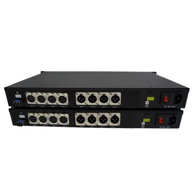 Audio direzionale della Bi di XLR al modo di Ch 2 del convertitore 4 della fibra
