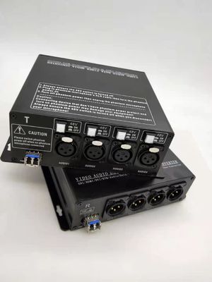 XLR di Digital al convertitore a fibra ottica con 48V scambiabile Phantom Power Supply