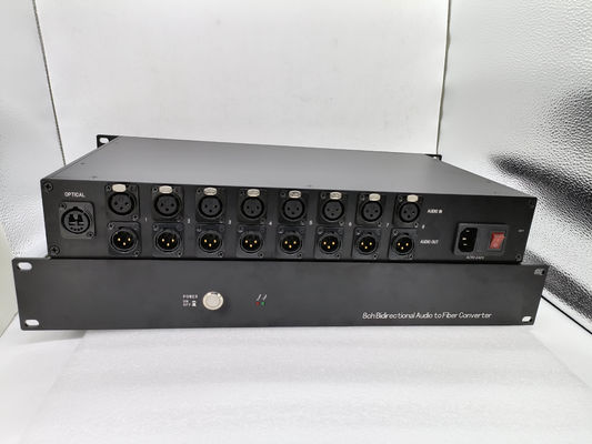 Audio bidirezionale di Manica 8 al connettore doppio di LC del convertitore della fibra