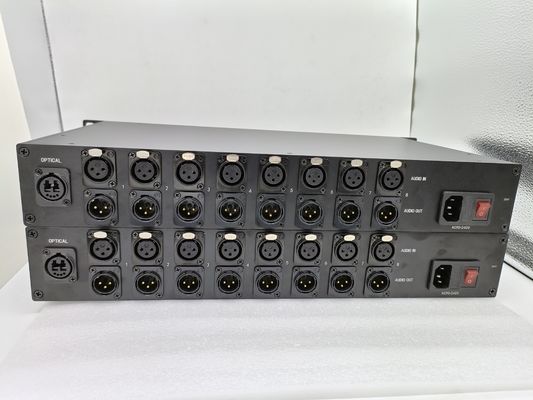 Audio bidirezionale di Manica 8 al connettore doppio di LC del convertitore della fibra