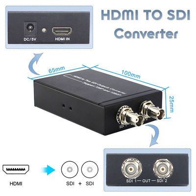simultaneamente HDMI al convertitore di SDI con l'adattatore di potere di 5V 1A