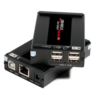 riempitivo di USB 2.0 di 2 porti sopra cavo Cat5/Cat6