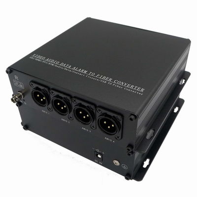 Convertitore audio a fibra nero adatto all'umidità 10-90% Ambienti non condensanti